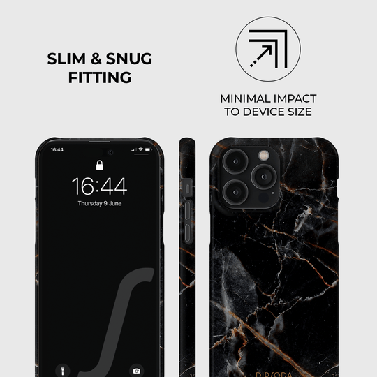 Black Marble Phone Case