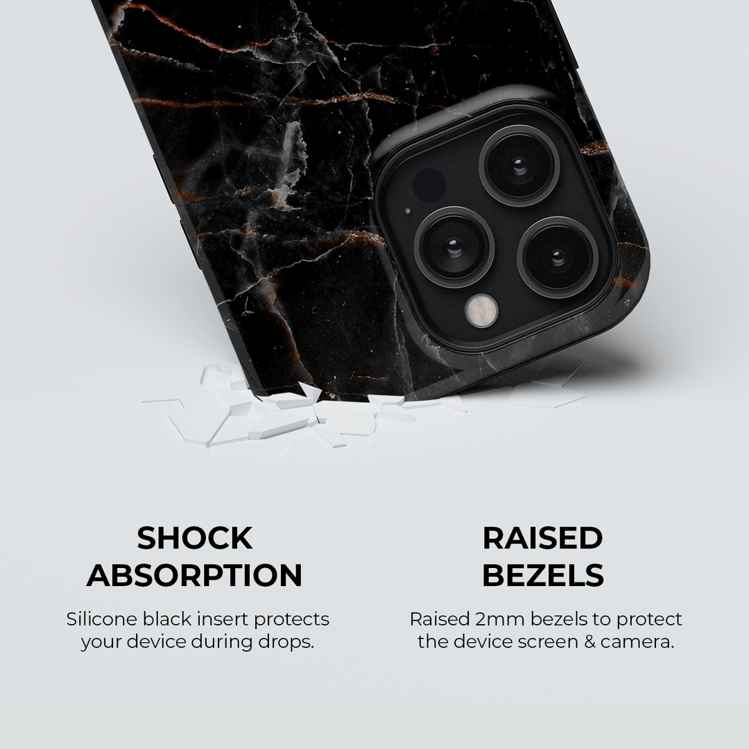 Black Marble Phone Case