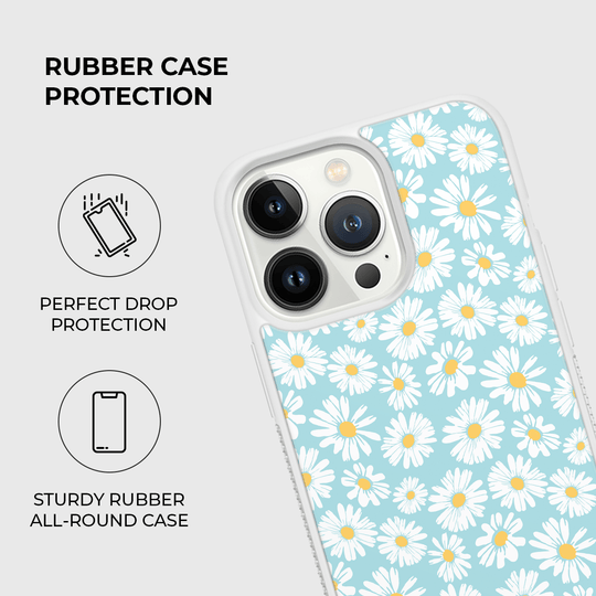 Ditsy Daisy Rubber Phone Case