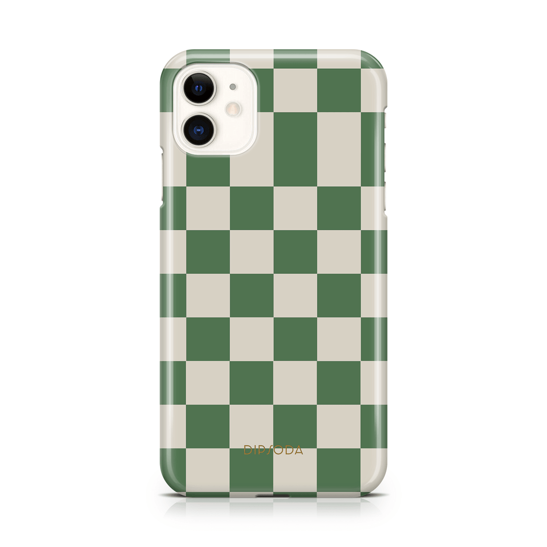 Green Checkers Phone Case