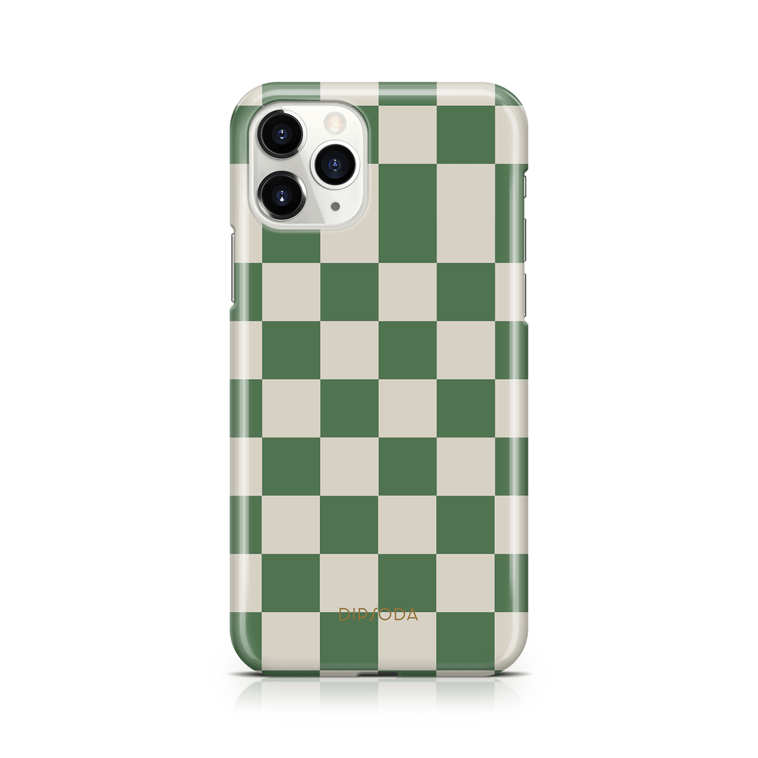 Green Checkers Phone Case