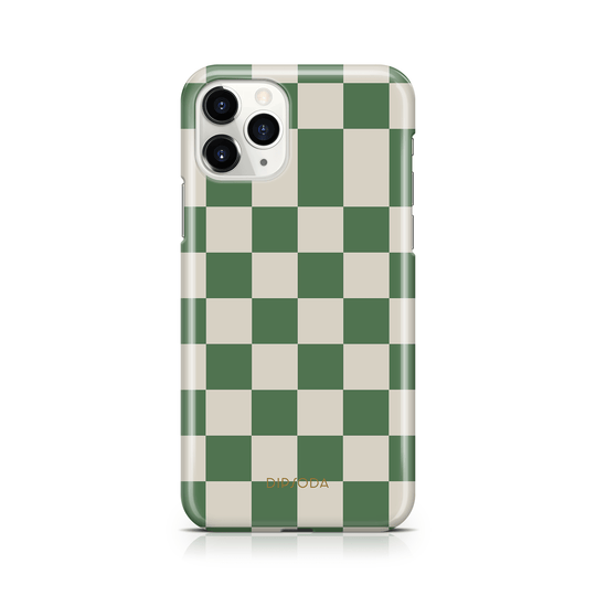 Green Checkers Phone Case