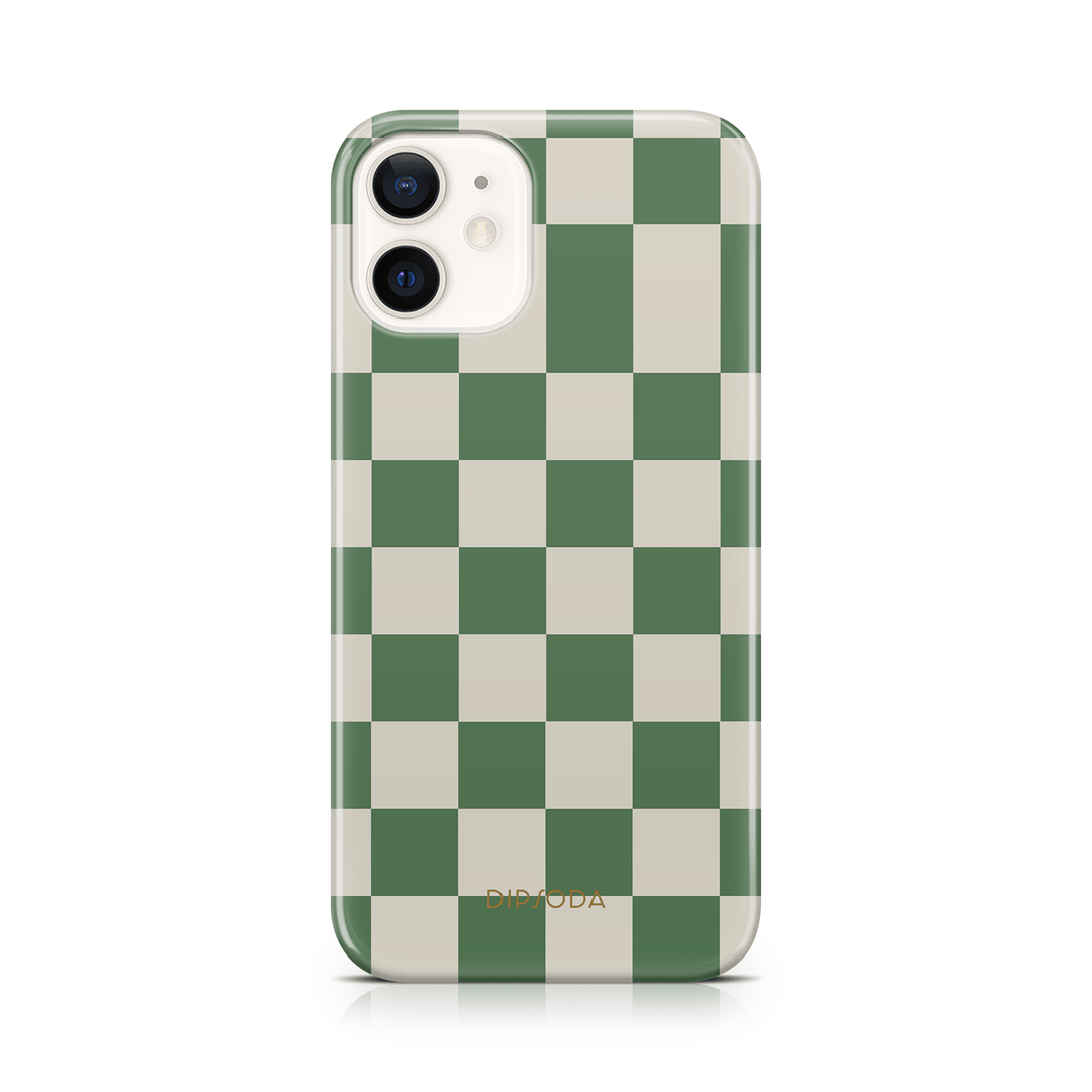 Green Checkers Phone Case