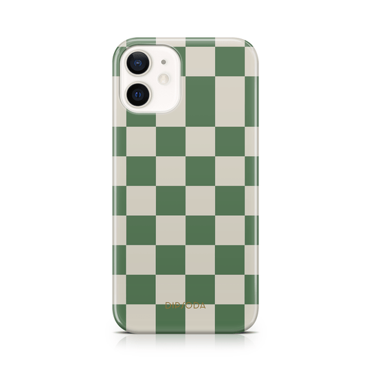 Green Checkers Phone Case