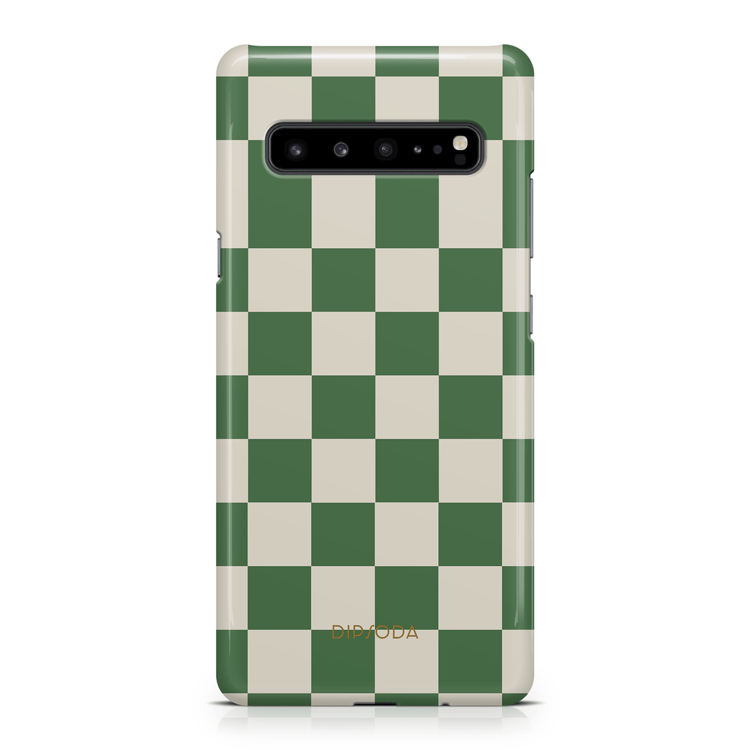 Green Checkers Phone Case