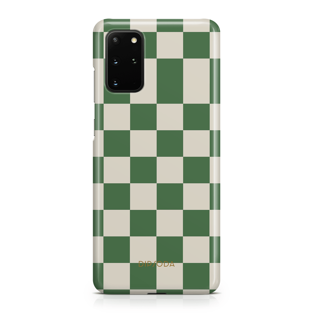 Green Checkers Phone Case