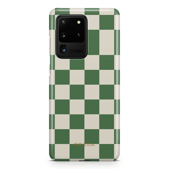 Green Checkers Phone Case