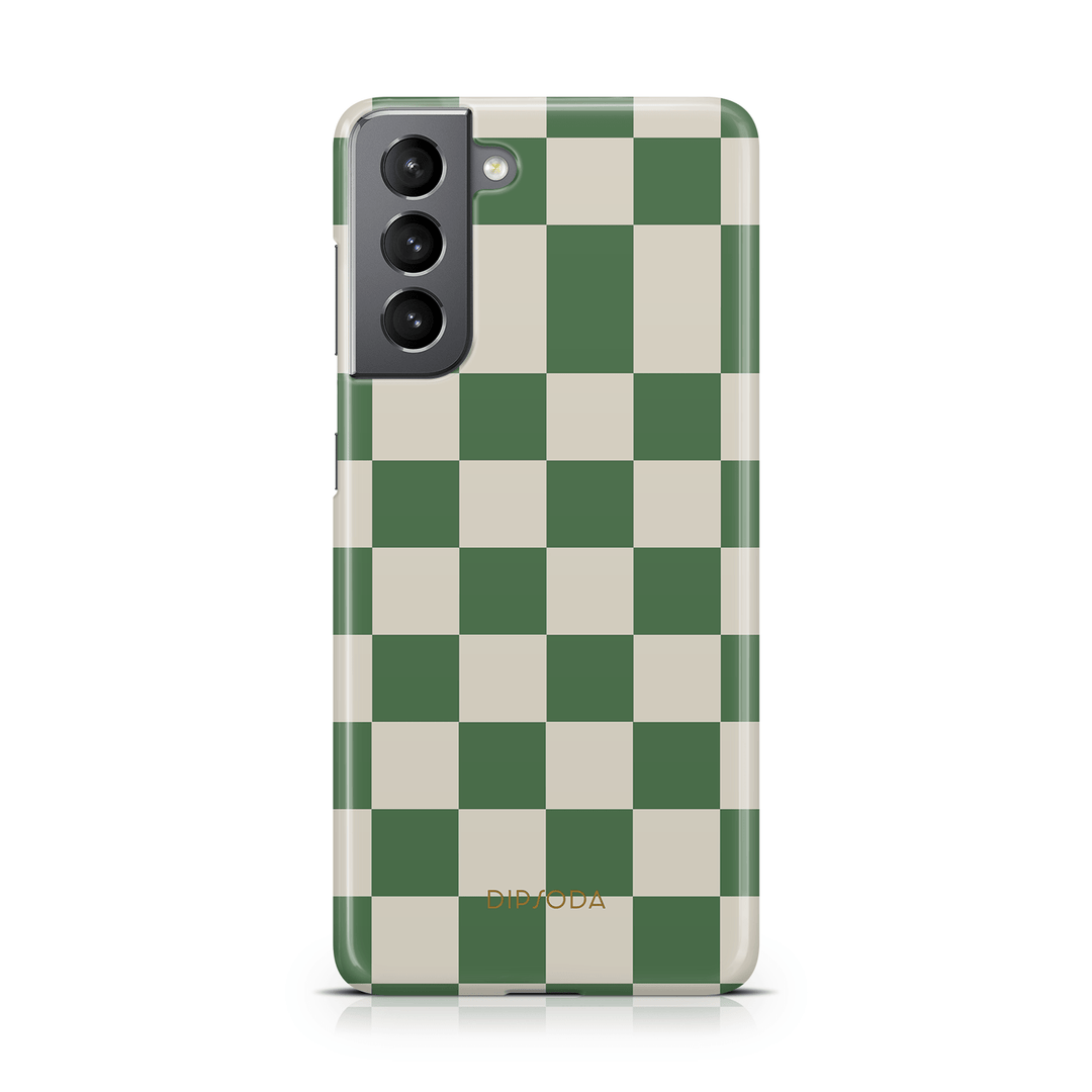 Green Checkers Phone Case