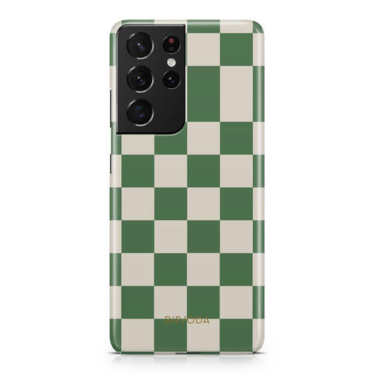 Green Checkers Phone Case