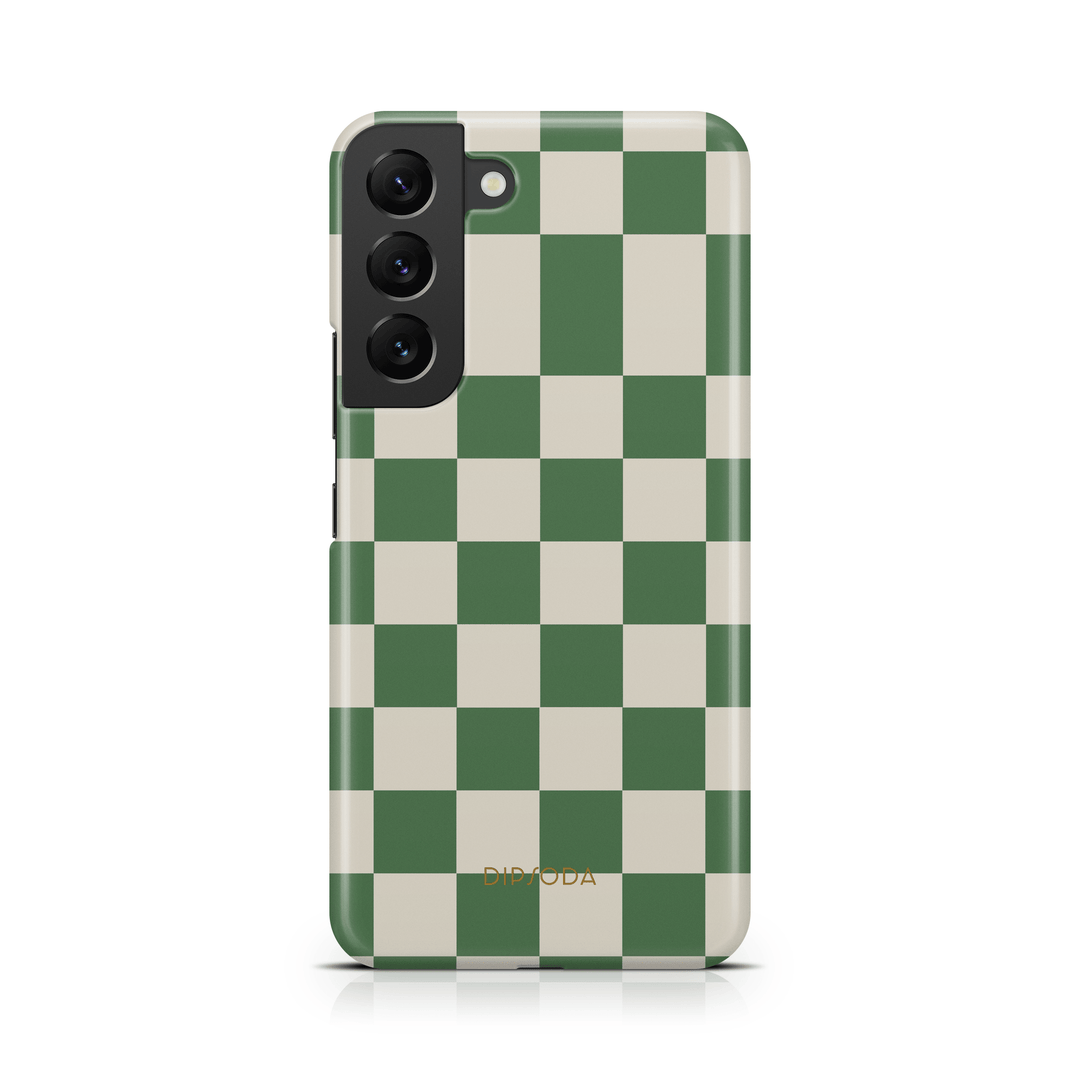 Green Checkers Phone Case