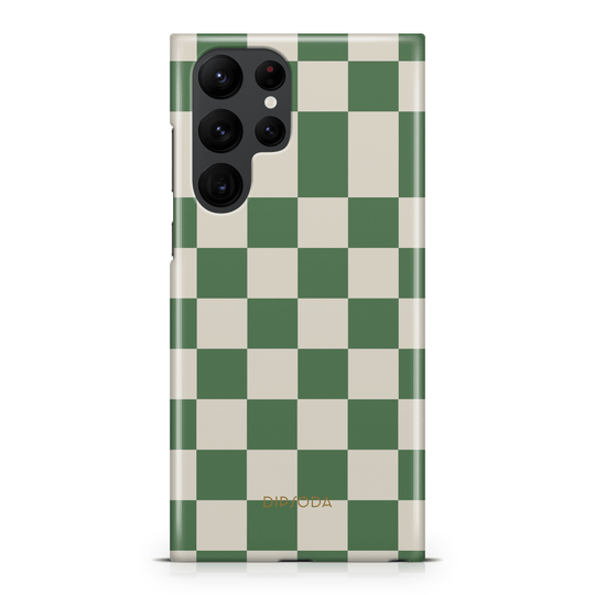 Green Checkers Phone Case