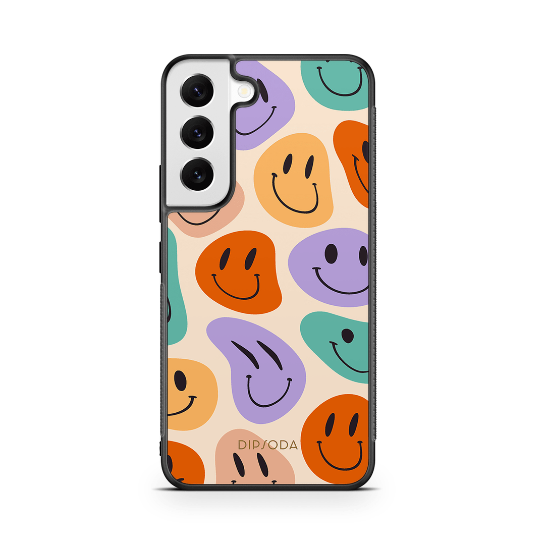 Happy Faces Rubber Phone Case