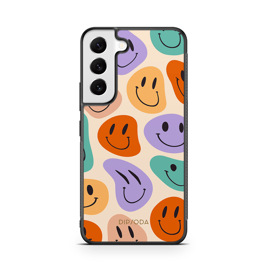 Happy Faces Rubber Phone Case