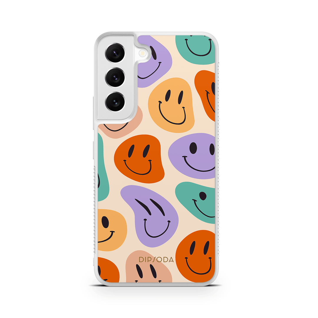 Happy Faces Rubber Phone Case