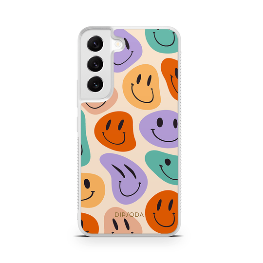 Happy Faces Rubber Phone Case