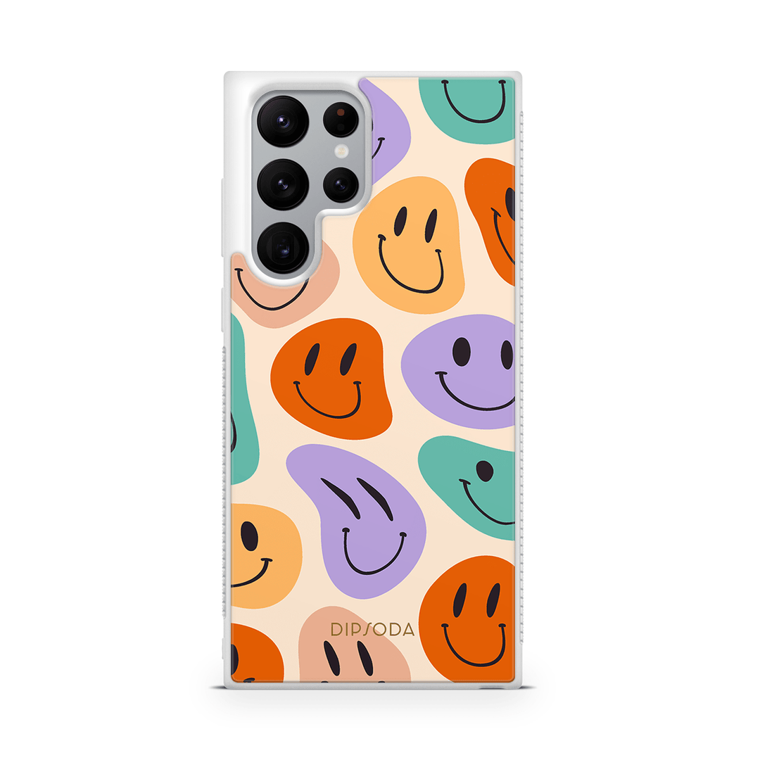 Happy Faces Rubber Phone Case