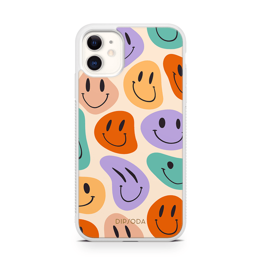 Happy Faces Rubber Phone Case