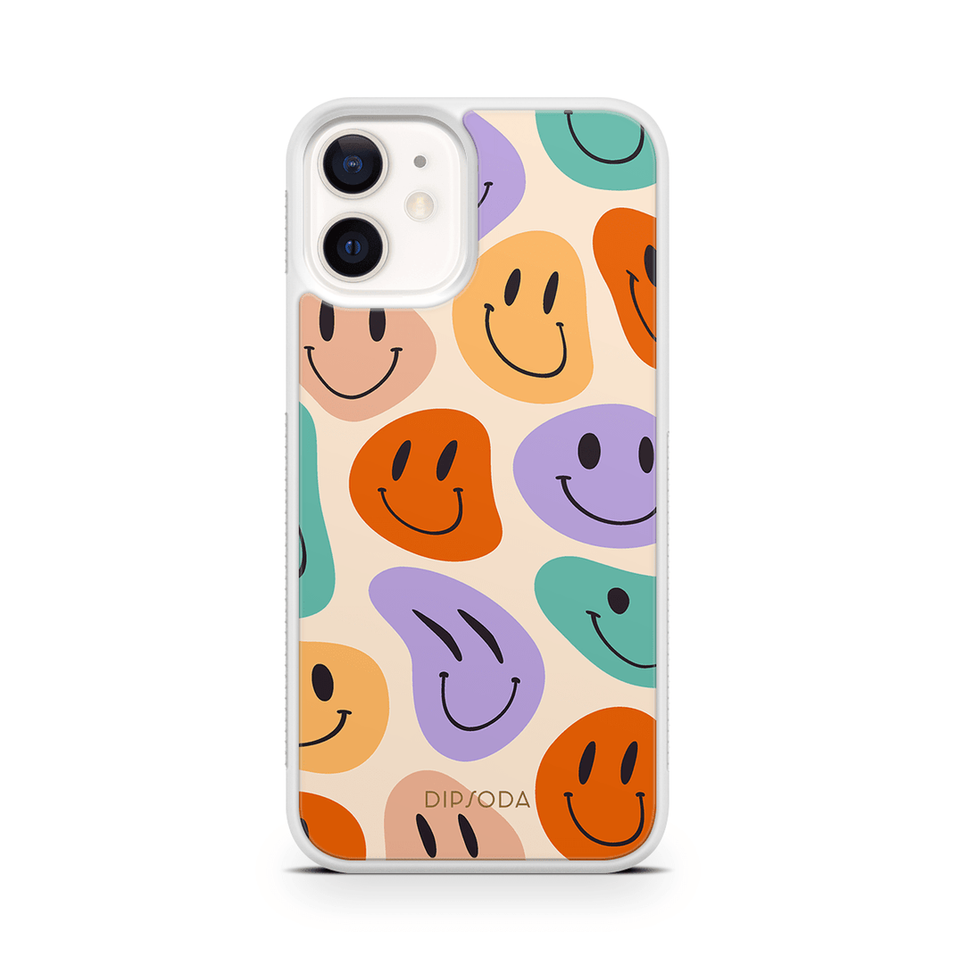 Happy Faces Rubber Phone Case