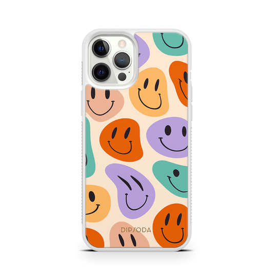 Happy Faces Rubber Phone Case