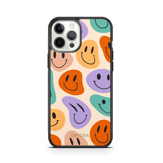 Happy Faces Rubber Phone Case