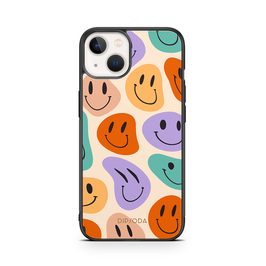 Happy Faces Rubber Phone Case