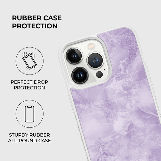 Lavender Quartz Rubber Phone Case