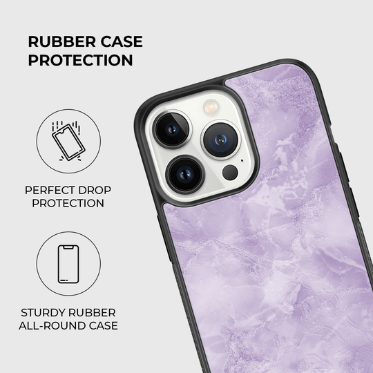 Lavender Quartz Rubber Phone Case