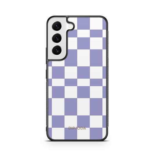 Mauve Checkers Rubber Phone Case