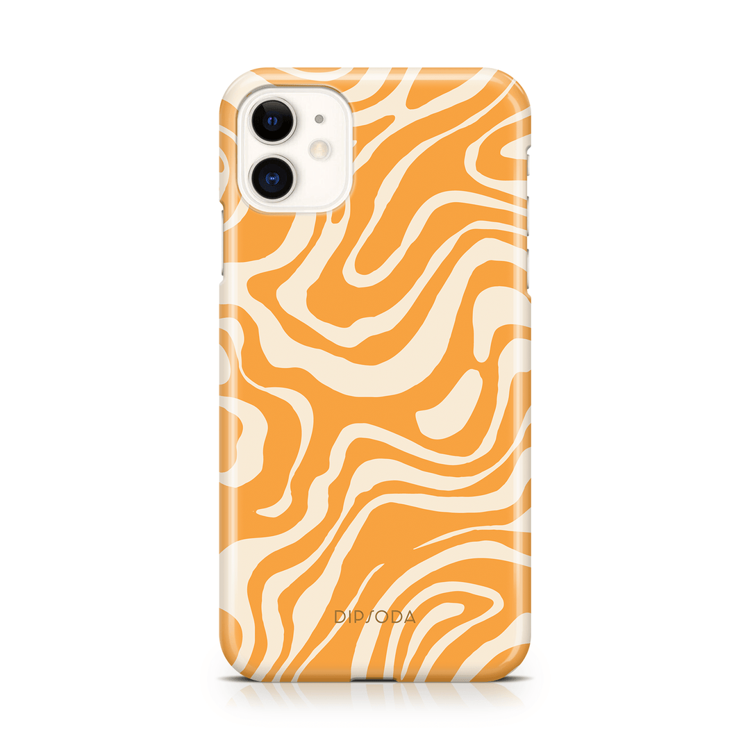 Orange Waves Phone Case