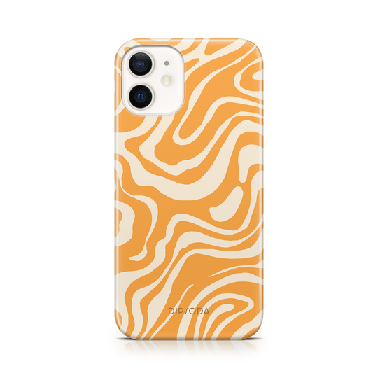 Orange Waves Phone Case