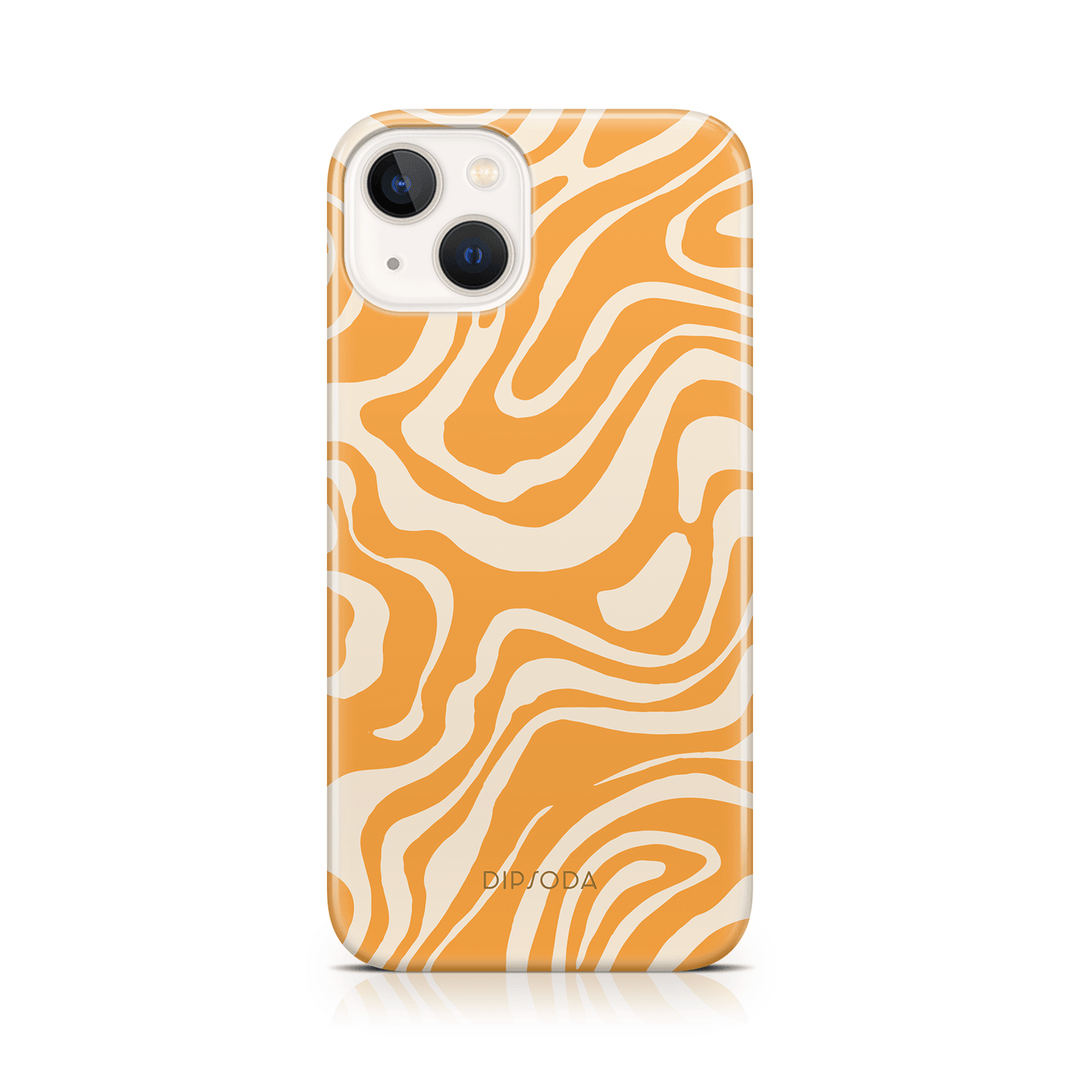 Orange Waves Phone Case