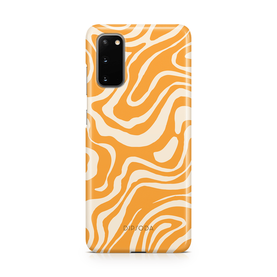 Orange Waves Phone Case