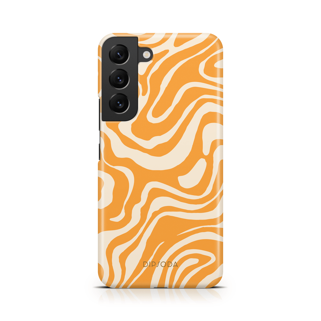 Orange Waves Phone Case