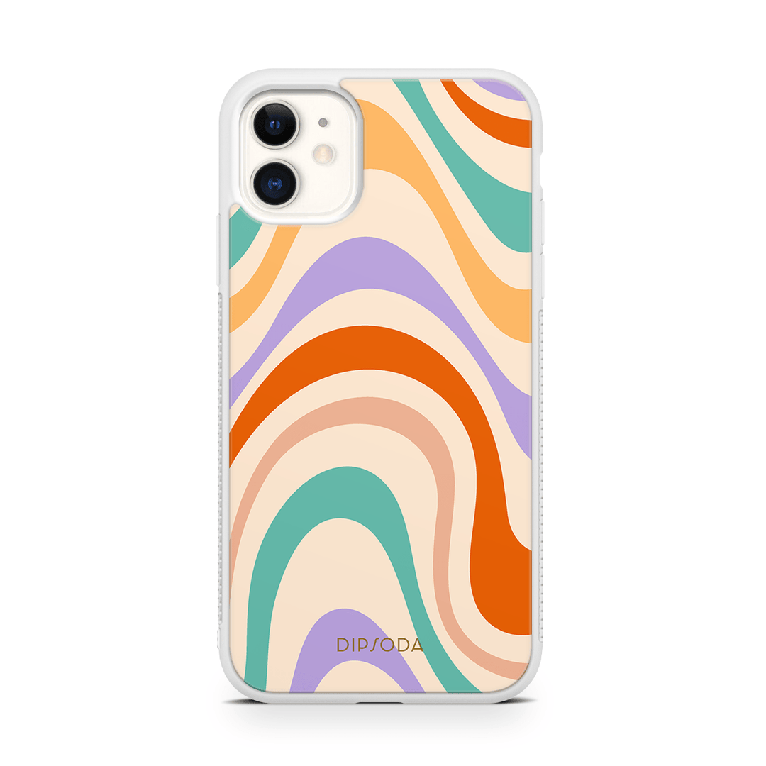 Pastel Waves Rubber Phone Case