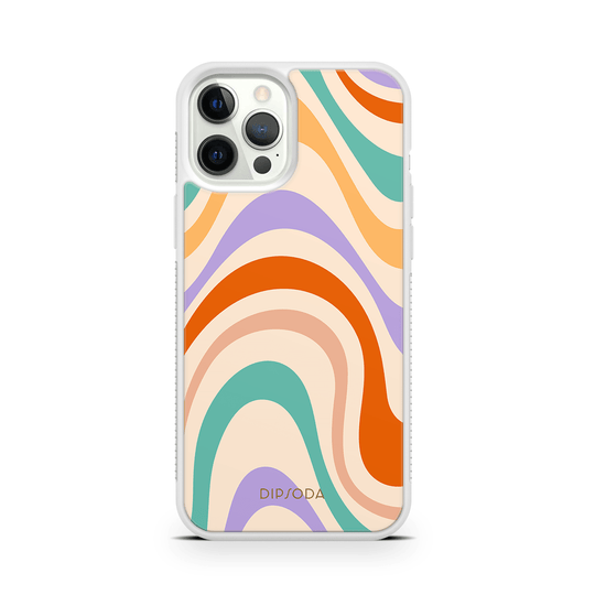 Pastel Waves Rubber Phone Case