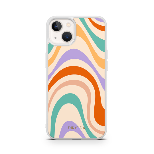 Pastel Waves Rubber Phone Case