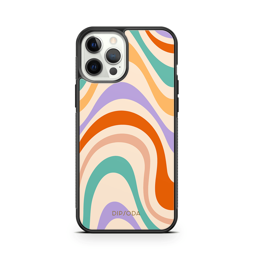 Pastel Waves Rubber Phone Case