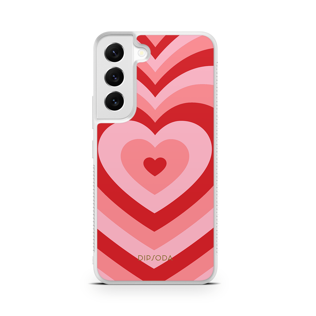 Pink Heart Rubber Phone Case