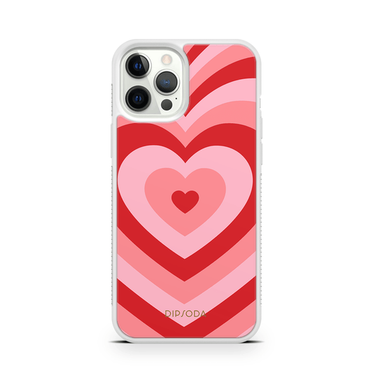 Pink Heart Rubber Phone Case