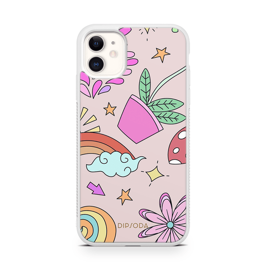 Psychedelic Style Rubber Phone Case