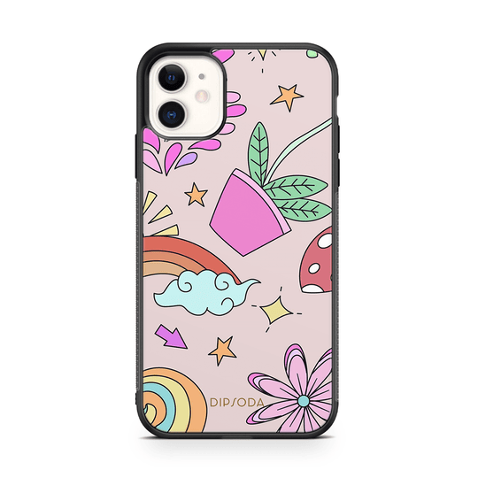 Psychedelic Style Rubber Phone Case