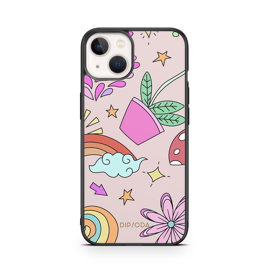 Psychedelic Style Rubber Phone Case