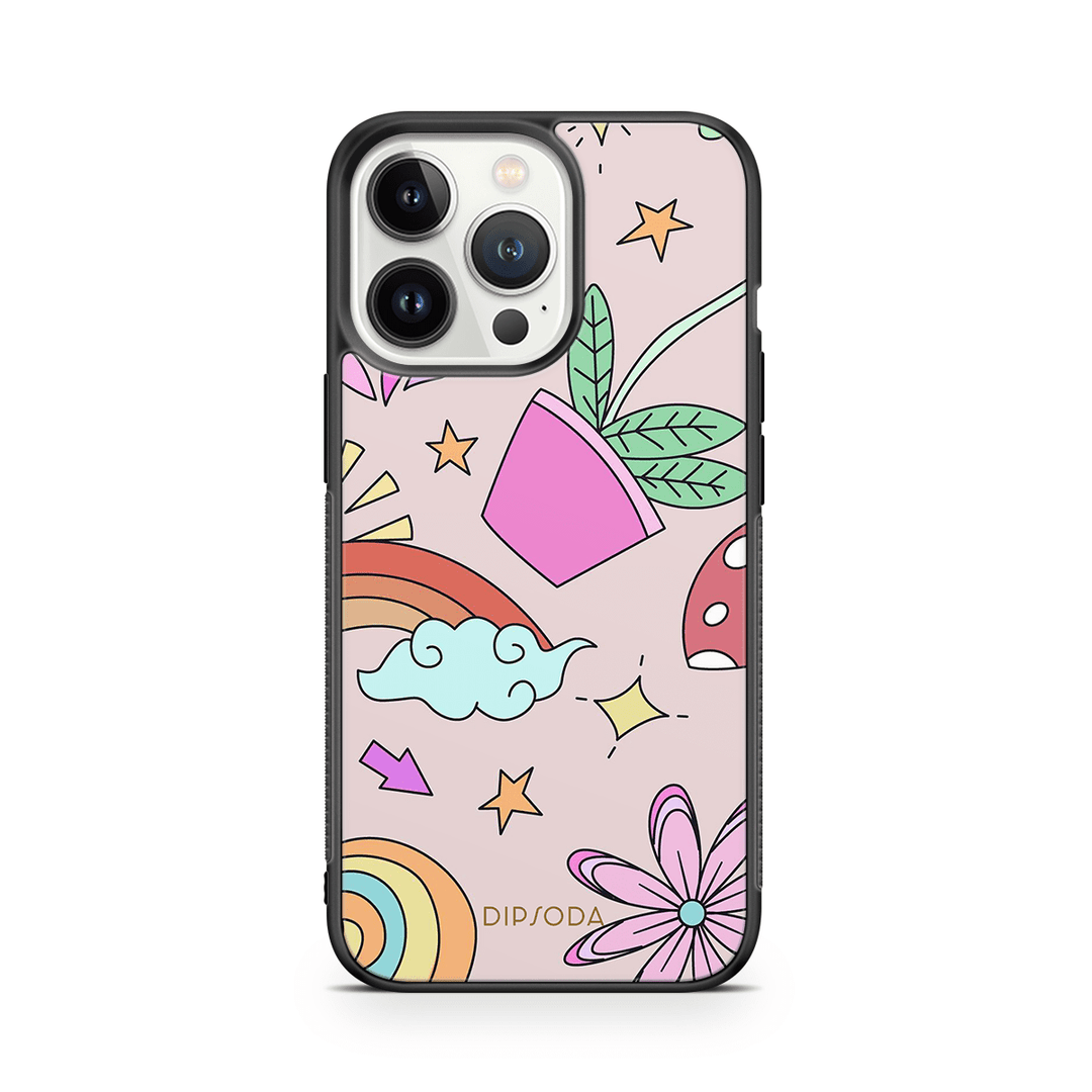 Psychedelic Style Rubber Phone Case