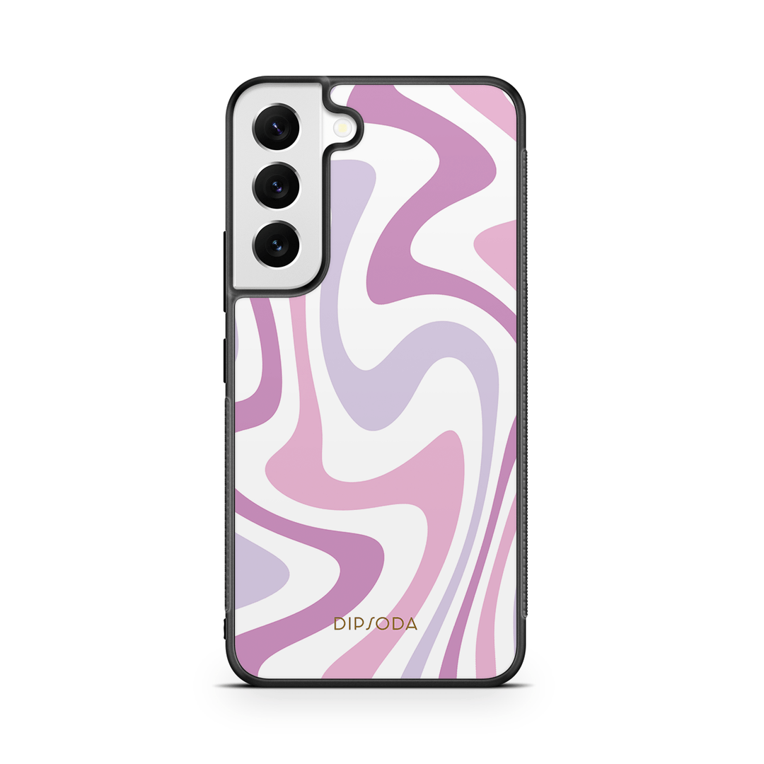 Purple Swirls Rubber Phone Case