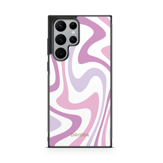 Purple Swirls Rubber Phone Case