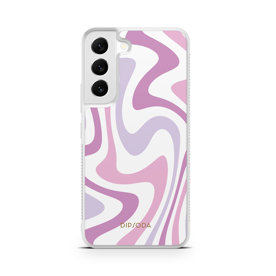 Purple Swirls Rubber Phone Case