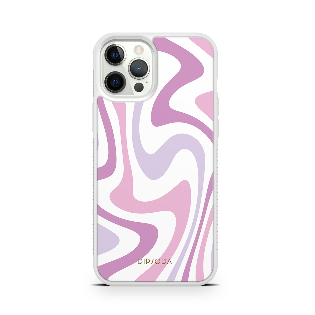 Purple Swirls Rubber Phone Case