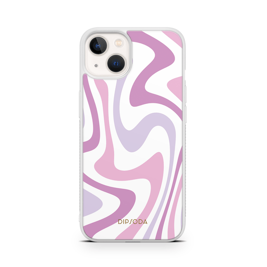 Purple Swirls Rubber Phone Case