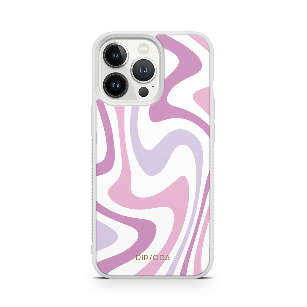 Purple Swirls Rubber Phone Case