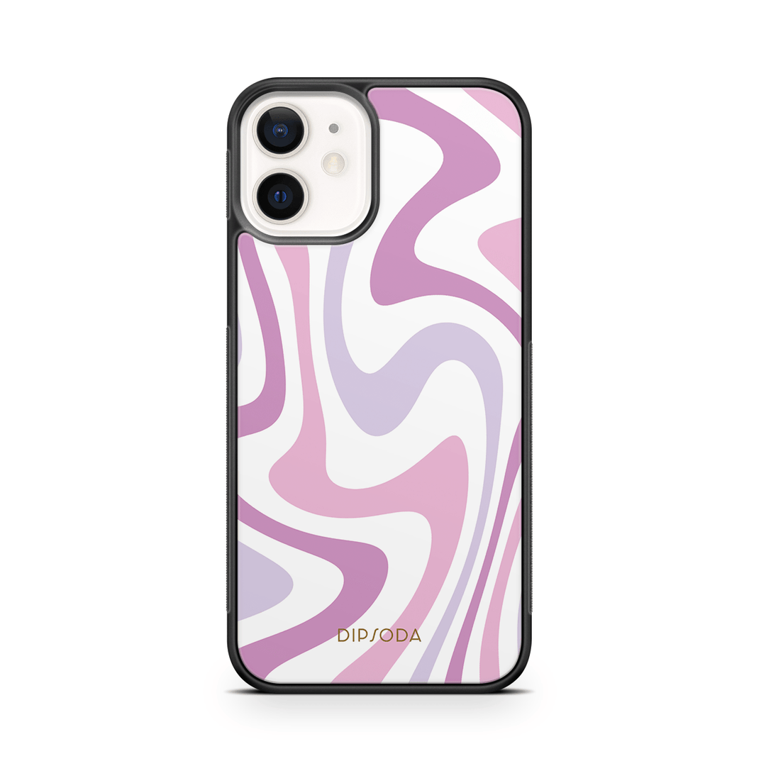 Purple Swirls Rubber Phone Case